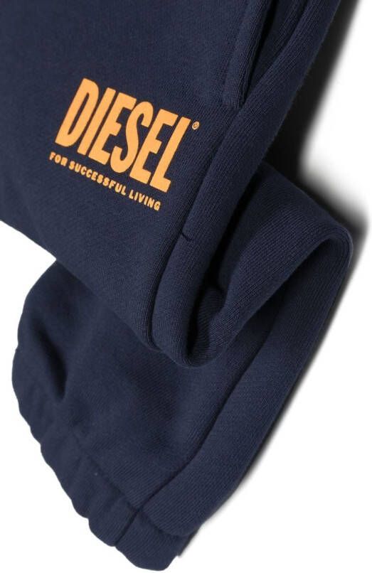 Diesel Kids Trainingsbroek met logoprint Blauw