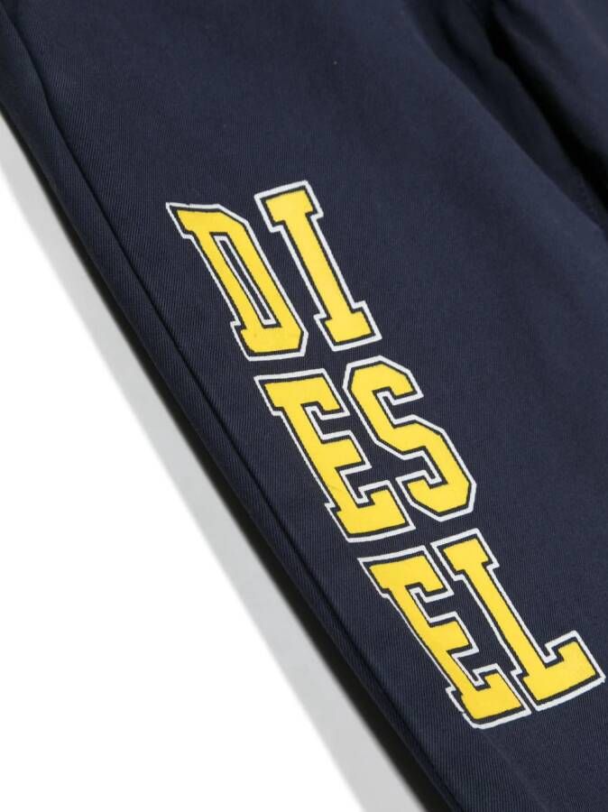 Diesel Kids Trainingsbroek met logoprint Blauw