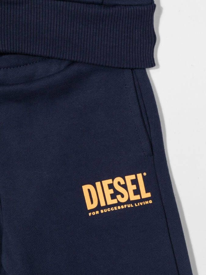 Diesel Kids Trainingspak met logoprint Blauw