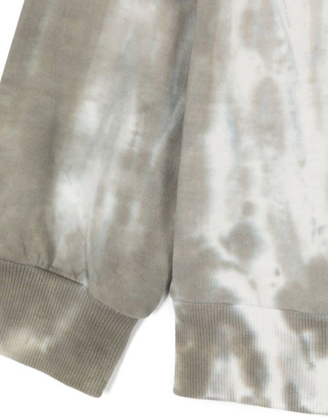 Diesel Kids Trui met tie-dye print Groen
