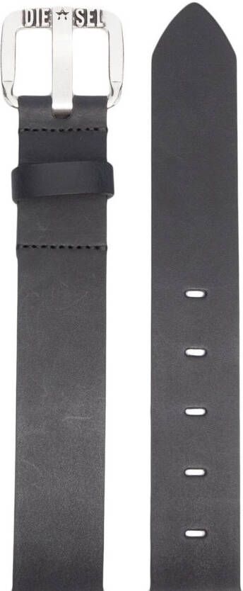 Diesel B-Star II leren riem Zwart