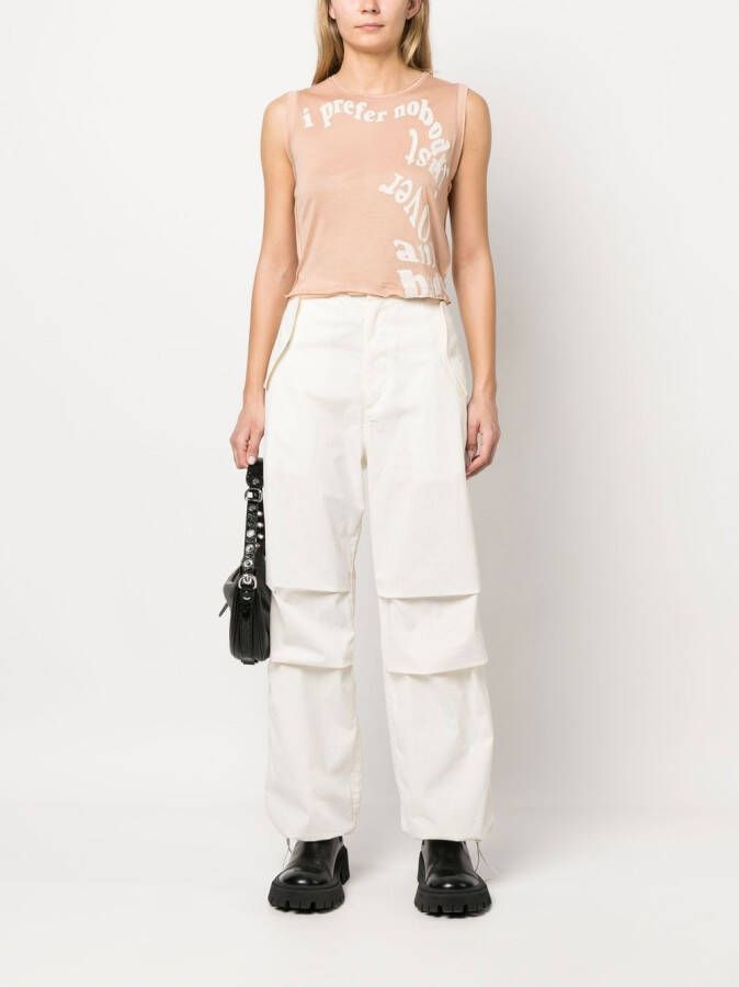 Diesel Mouwloze top Beige
