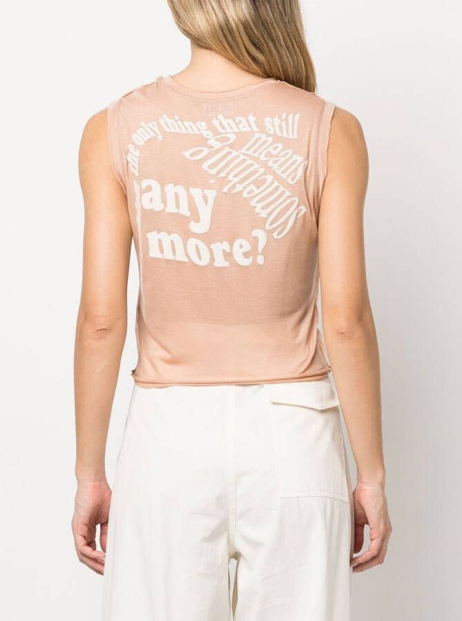 Diesel Mouwloze top Beige