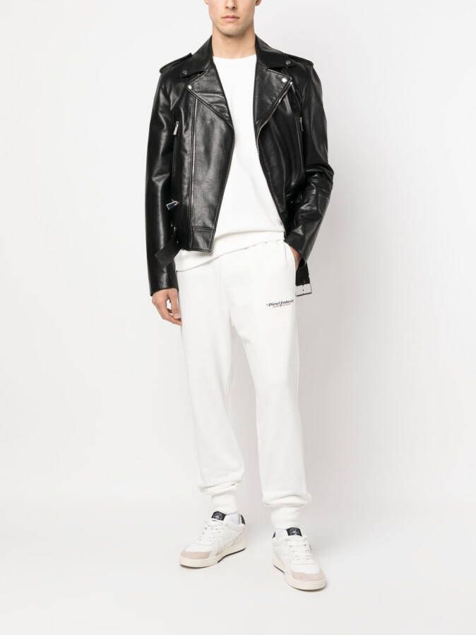 Diesel S-Rob-Doval-PJ katoenen sweater Wit