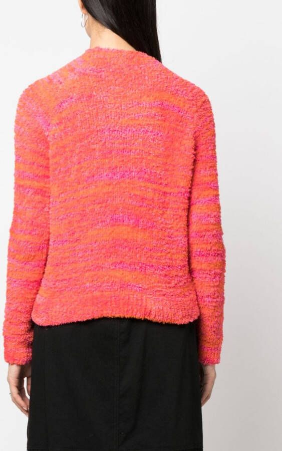 Diesel M-Kyra trui met logoplakkaat Roze