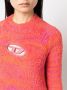 Diesel M-Kyra trui met logoplakkaat Roze - Thumbnail 5