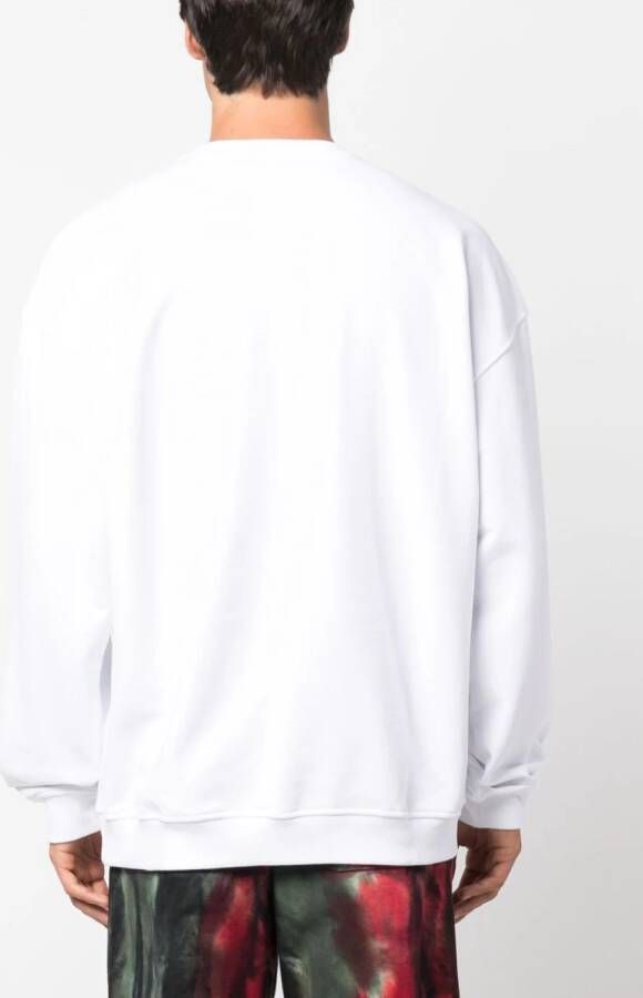 Diesel Sweater met logoprint Wit