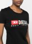 Diesel T-shirt met logoprint Zwart - Thumbnail 5