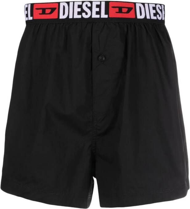 Diesel Vijf boxershorts met logoband Zwart