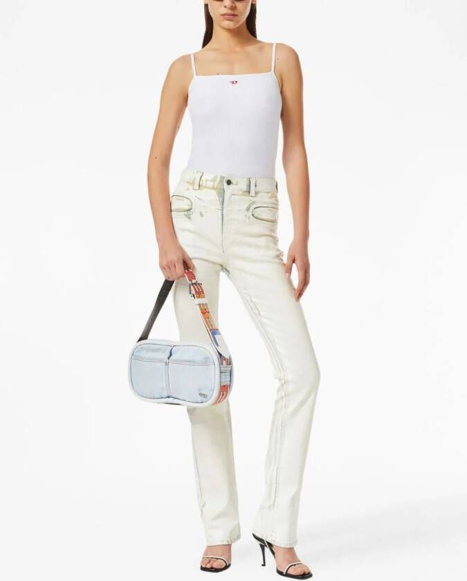 Diesel T-Hop-D tanktop met logo-applicatie Wit