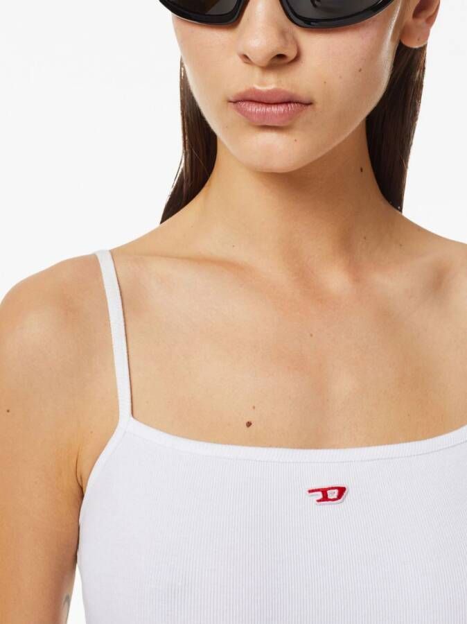 Diesel T-Hop-D tanktop met logo-applicatie Wit