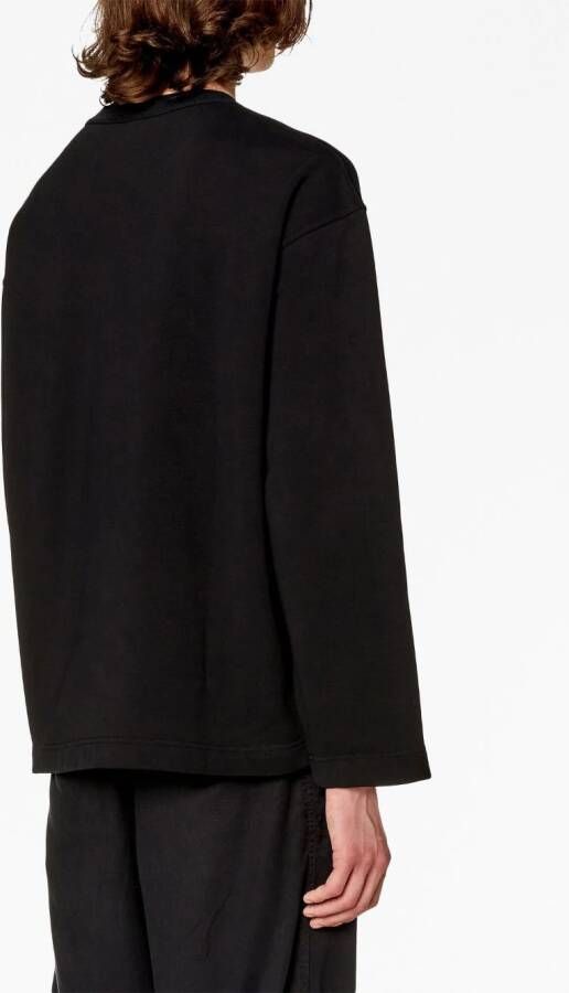 Diesel S-Macsis-Od katoenen sweater Zwart