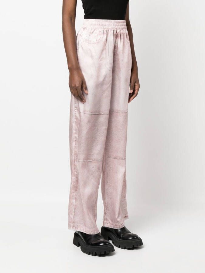 Diesel Pantalon met elastische taille Roze