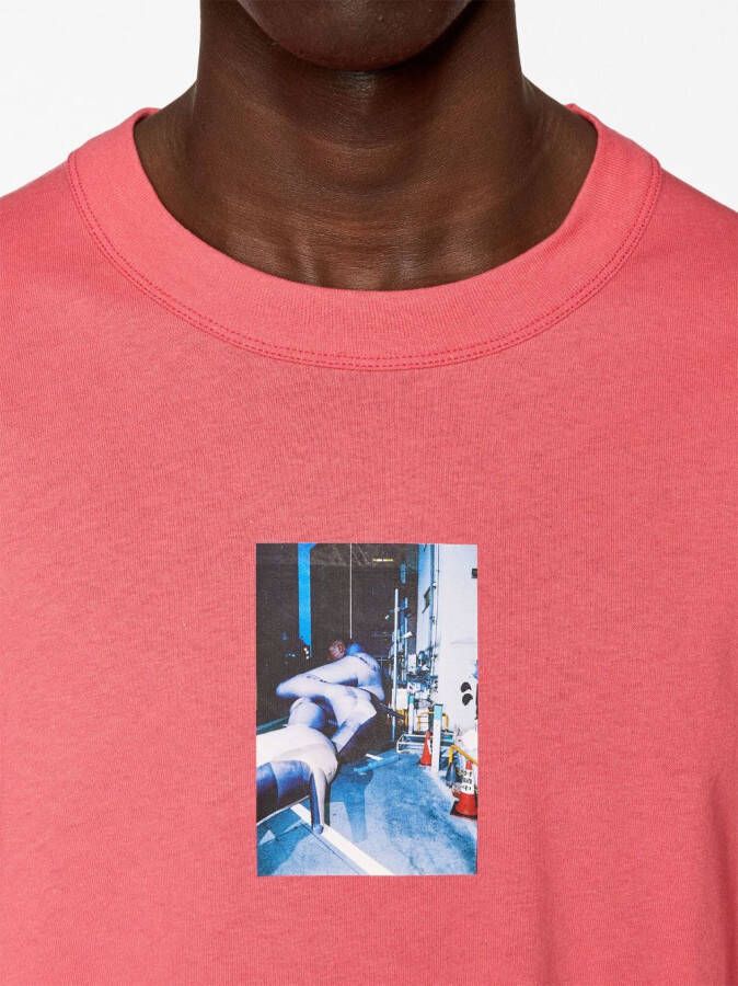 Diesel T-Crane-L2 T-shirt met lange mouwen Roze