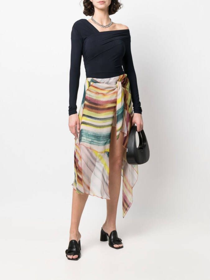 Diesel Rok met patchwork Groen