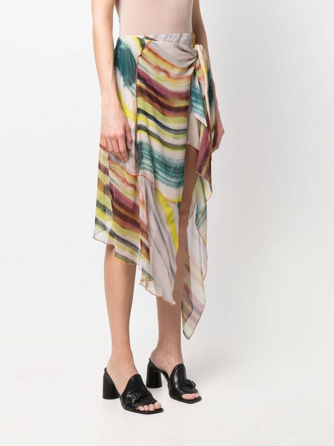 Diesel Rok met patchwork Groen