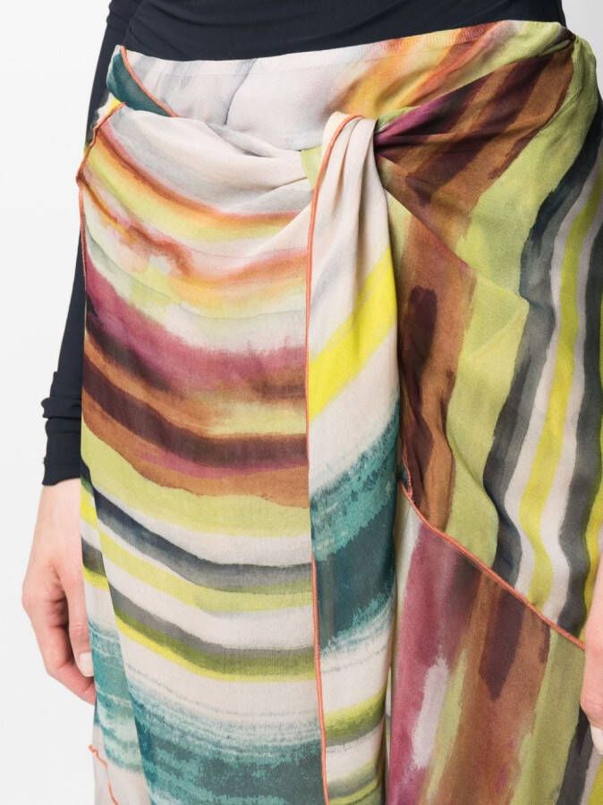 Diesel Rok met patchwork Groen