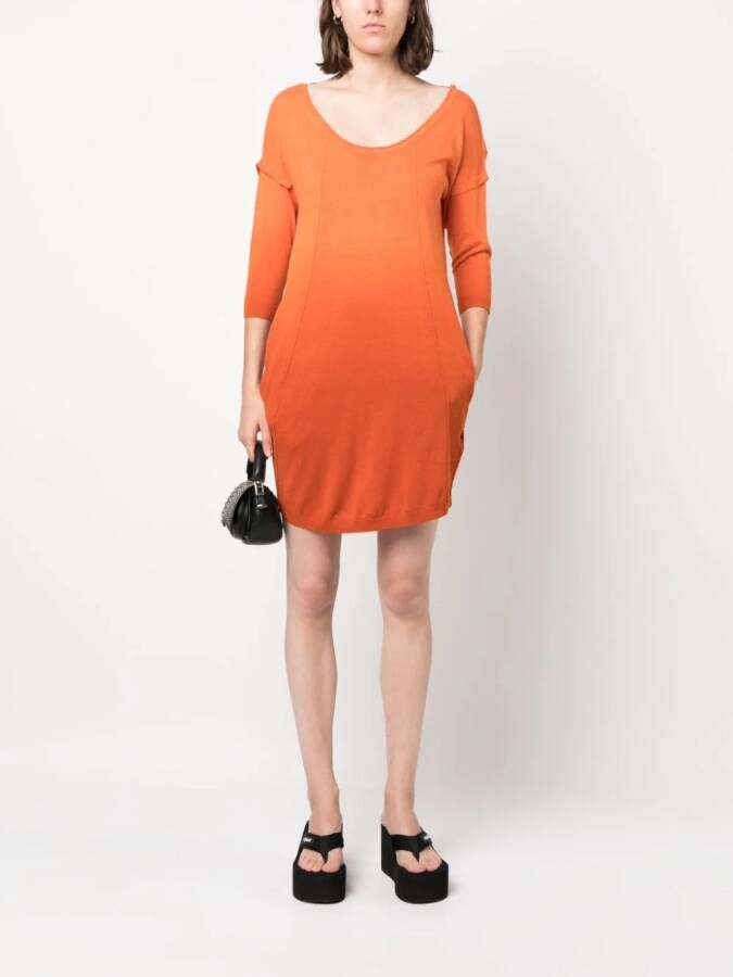 Diesel Jurk met ronde hals Oranje