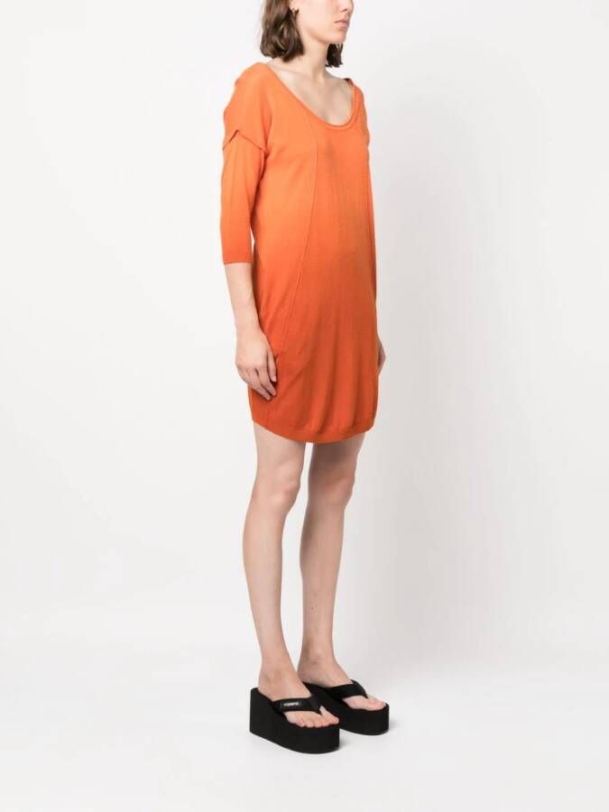 Diesel Jurk met ronde hals Oranje