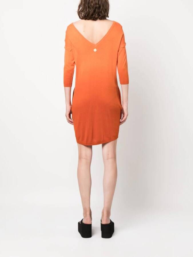 Diesel Jurk met ronde hals Oranje