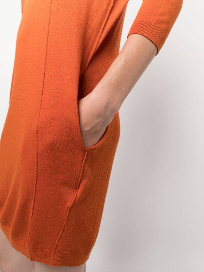 Diesel Jurk met ronde hals Oranje