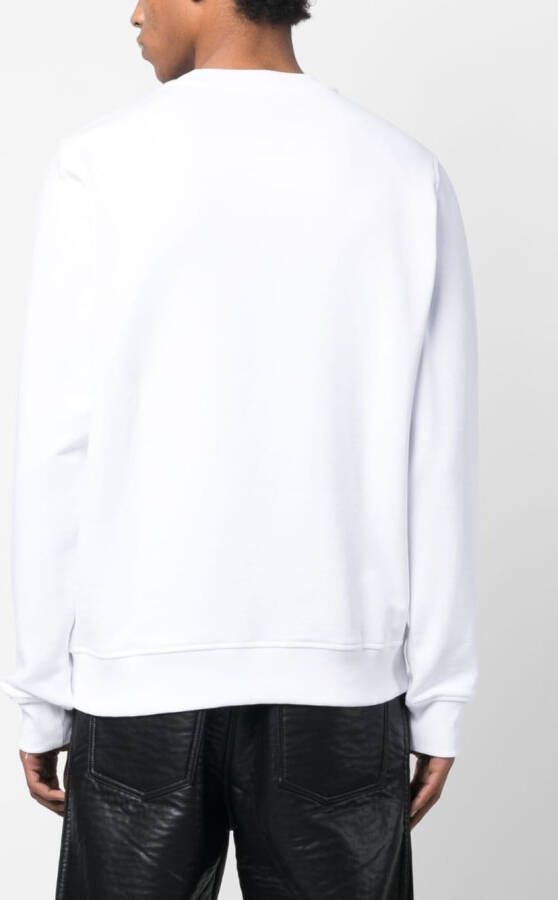Diesel S-Ginn-D sweater met logo-applicatie Wit