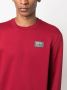 Diesel S-Ginn-Sp sweater met logopatch Rood - Thumbnail 5