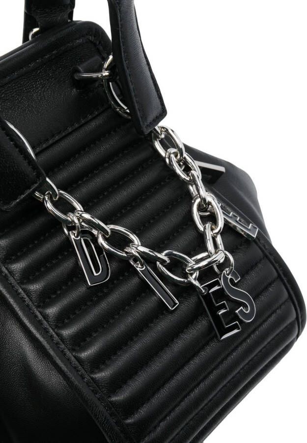 Diesel Shopper met logobedel Zwart