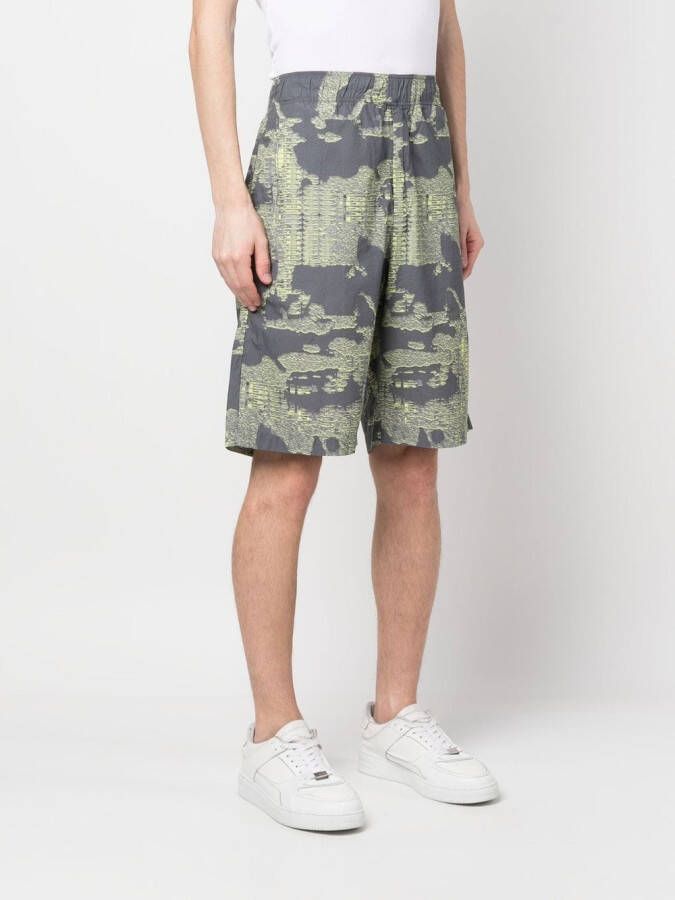 Diesel Shorts met print Grijs