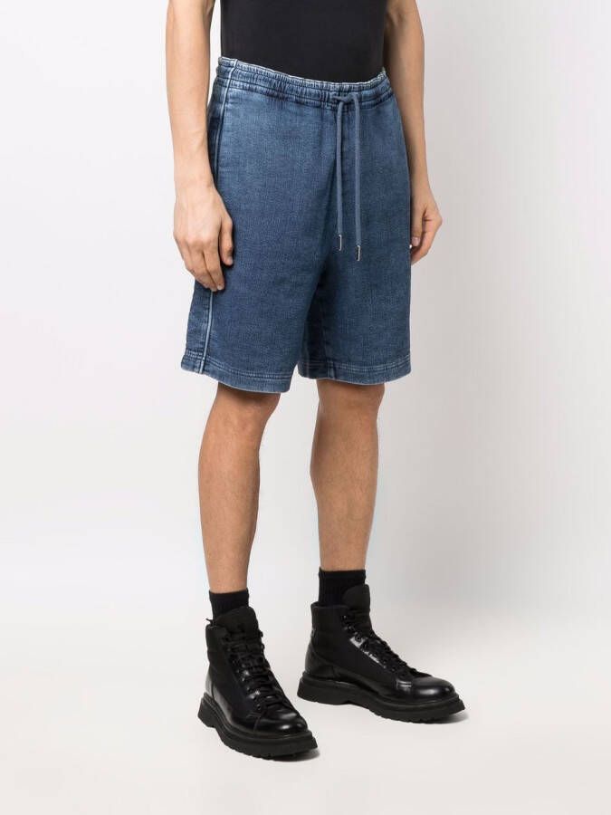 Diesel Shorts met trekkoord Blauw