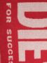 Diesel S-Bisc-New sjaal met intarsia logo Rood - Thumbnail 2