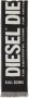 Diesel S-Bisc-New sjaal met intarsia logo Zwart - Thumbnail 4