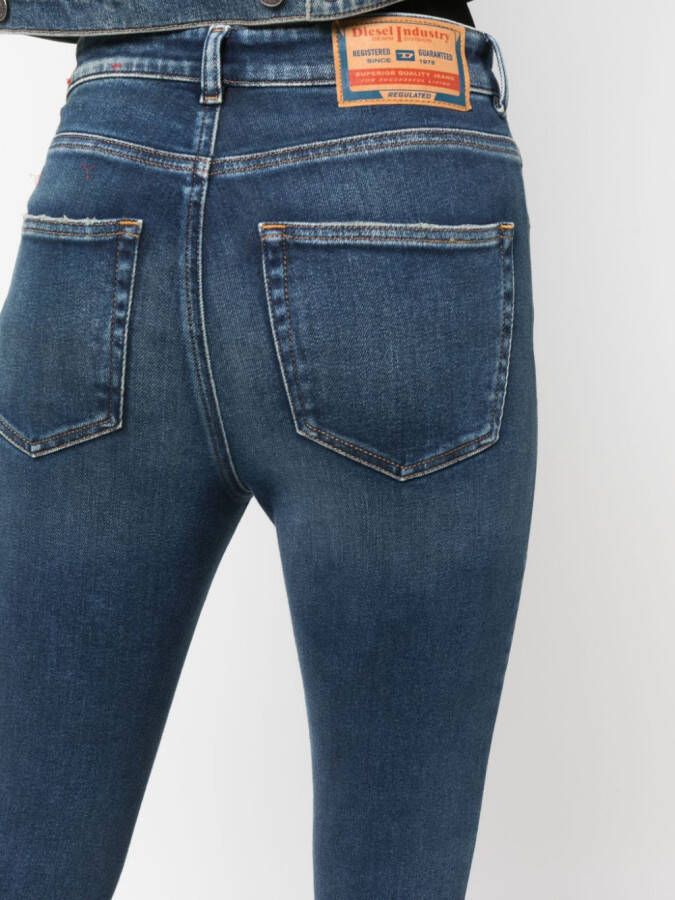 Diesel Slandy skinny jeans Blauw