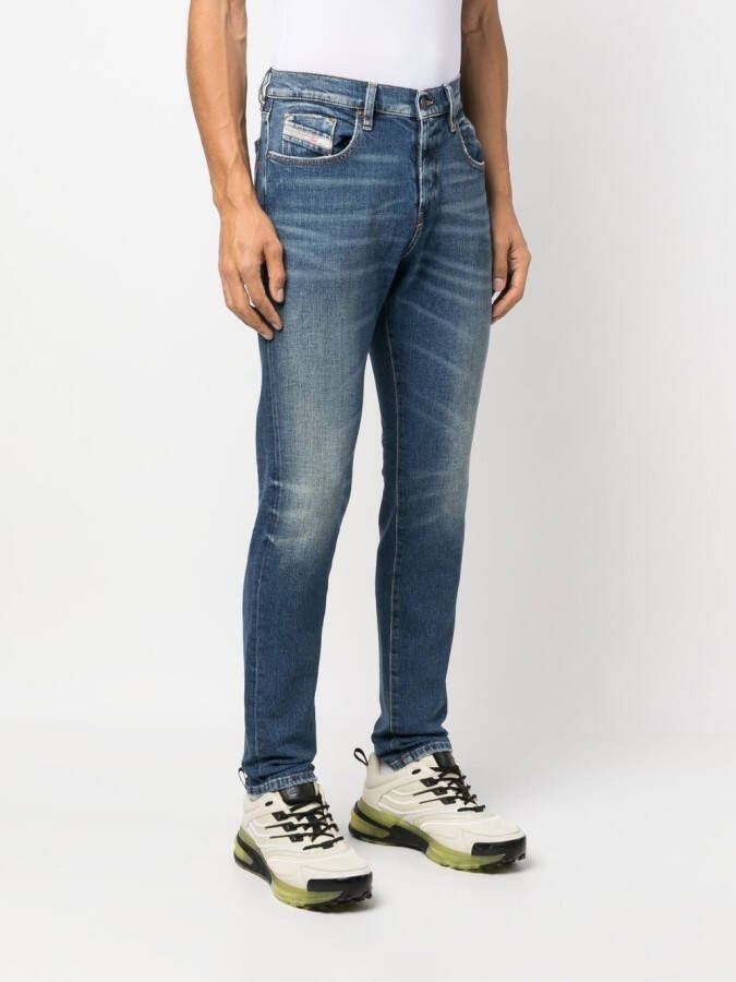 Diesel Slim-fit jeans Blauw