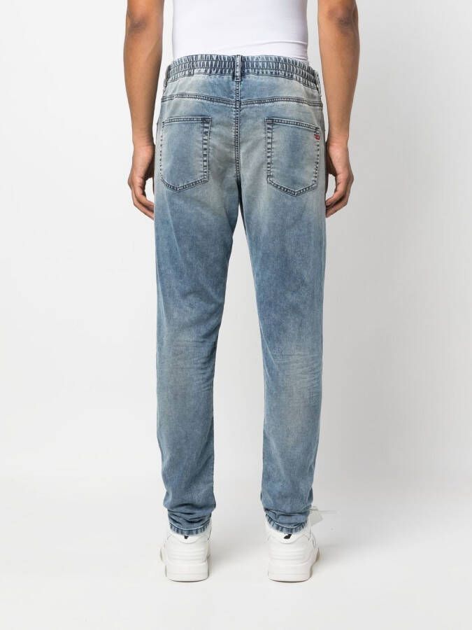 Diesel Slim-fit Joggjeans Blauw