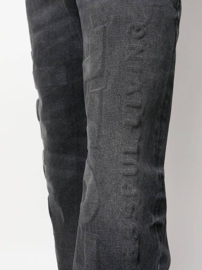 Diesel 2010 D-Macs 007J5 straight jeans Zwart