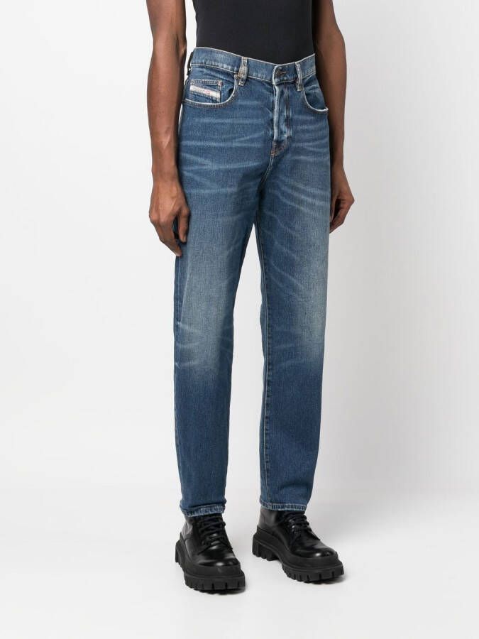 Diesel Straight jeans Blauw