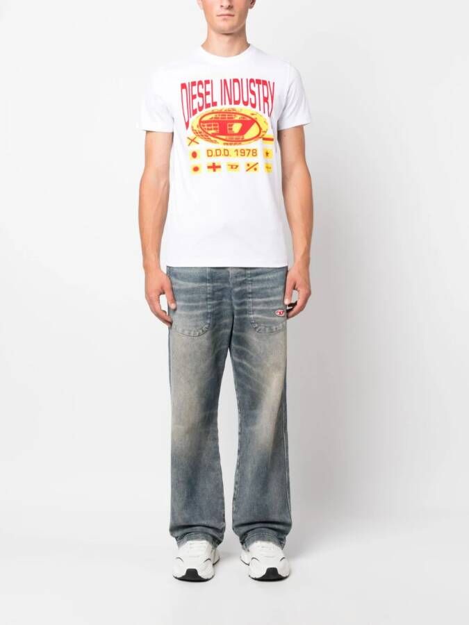 Diesel Straight jeans Blauw