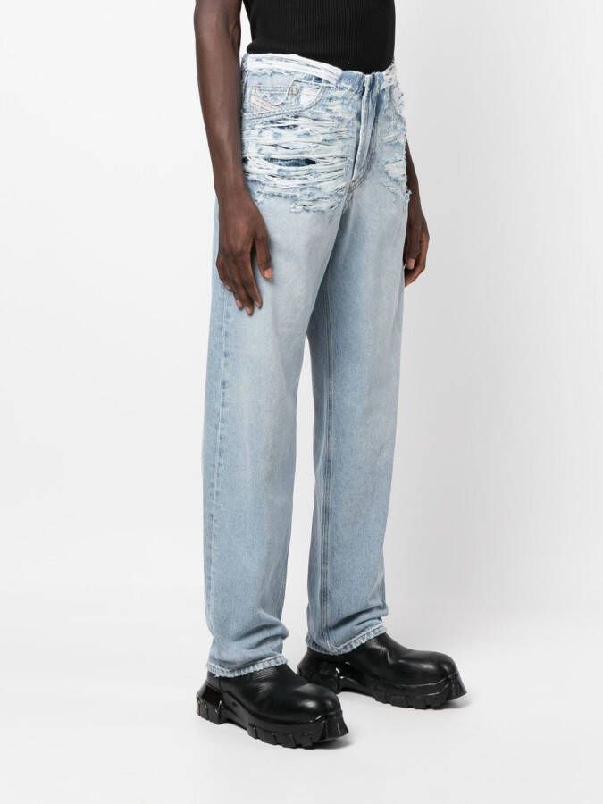 Diesel Straight jeans Blauw