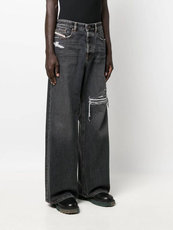 Diesel Straight jeans Zwart