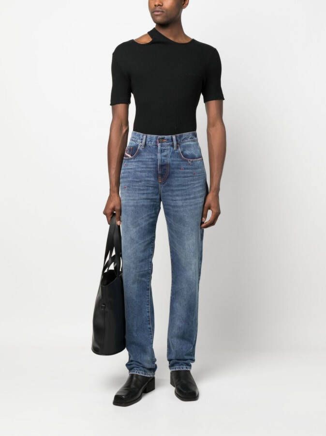 Diesel Straight jeans Blauw