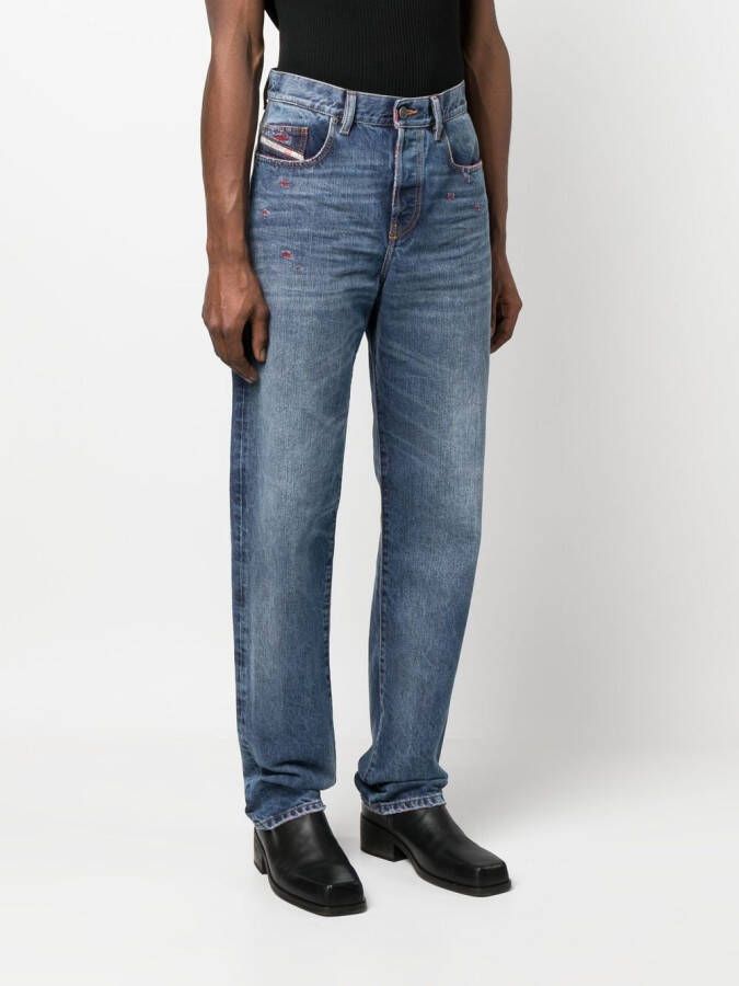 Diesel Straight jeans Blauw