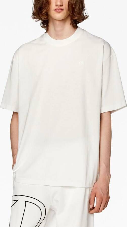 Diesel T-Boggy-Megoval-D T-shirt met print Wit