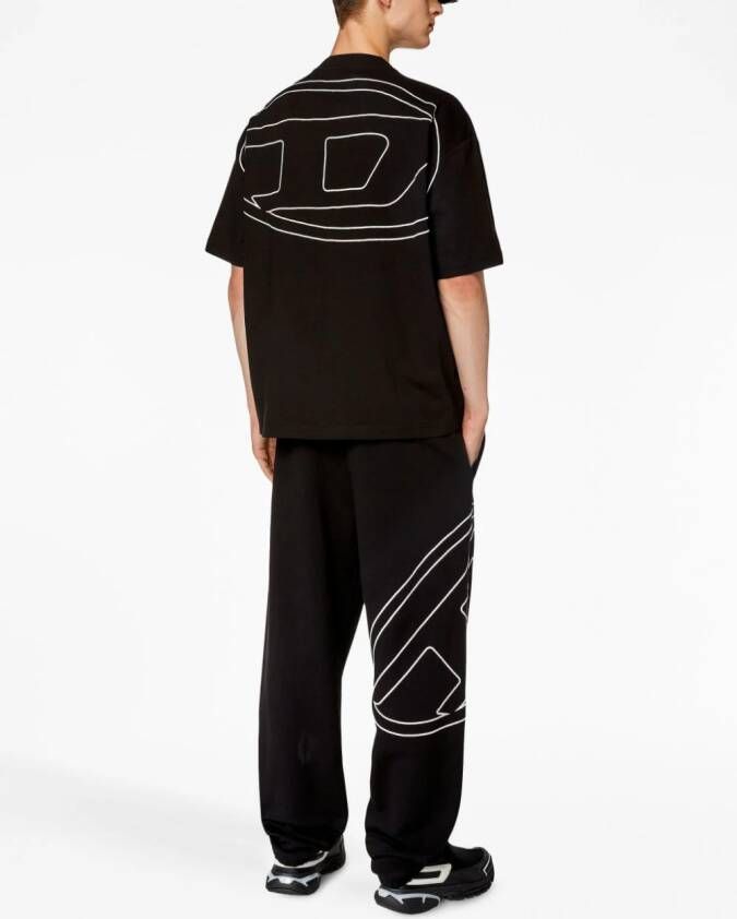 Diesel T-shirt met logoprint Zwart