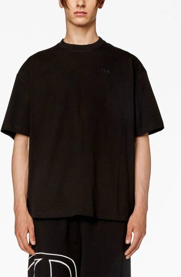 Diesel T-shirt met logoprint Zwart