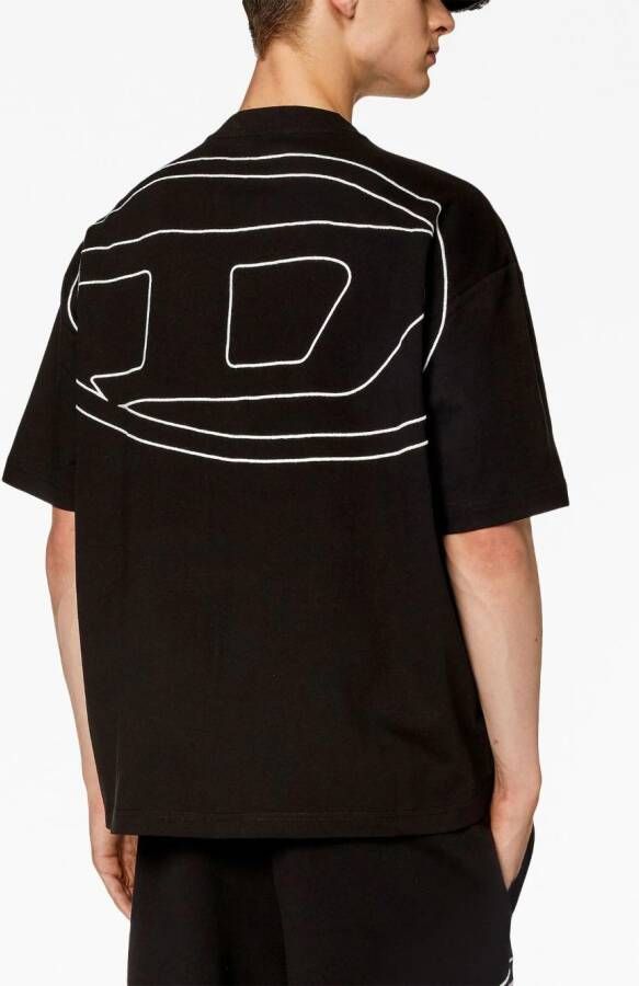 Diesel T-shirt met logoprint Zwart