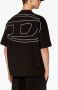 Diesel T-shirt met logoprint Zwart - Thumbnail 4