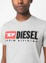 Diesel T-Diegor-Div T-shirt met geborduurd logo Grijs - Thumbnail 5
