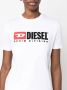 Diesel T-Reg-Div katoenen T-shirt Wit - Thumbnail 5