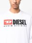 Diesel T-shirt met logoprint Wit - Thumbnail 5